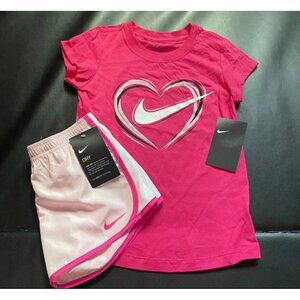 NWT Nike Glitter Athletic Set Girls Size 6